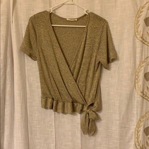 Short Sleeve Wrap Shirt